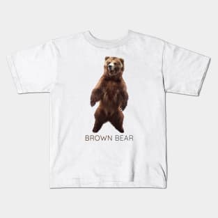 Brown Bear, Grizzly bear, Ursus arctos Kids T-Shirt